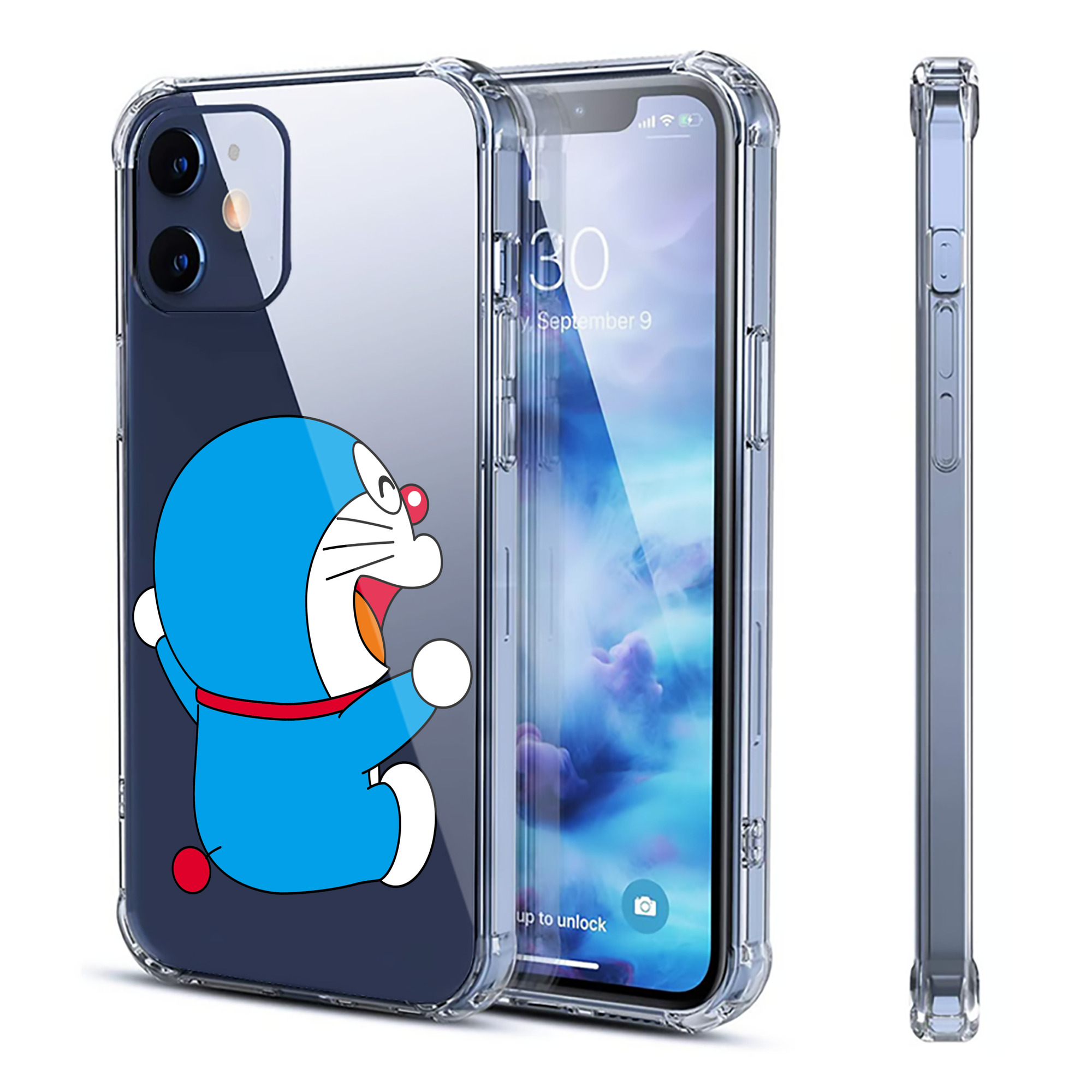 （画像用） ドラえもん Doraemon 【iPhone 12シリーズ対応】透明スマホケース（クリアソフトケース）